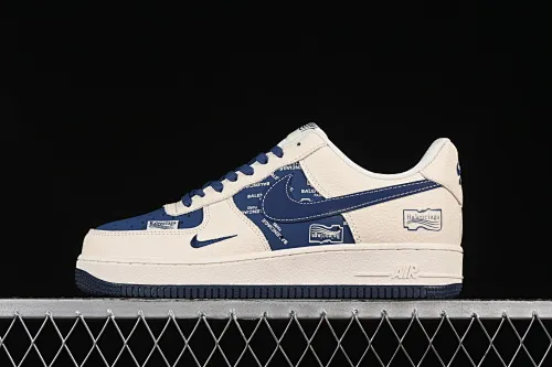 All categories Nk Air Force 1 Air Force series Nk Air Force 1 Low Air Force low-top Nike Air Force 1'07 Low Balenciaga co-branded blue English textile label Air Force 1 low-top casual sneakers DF0188-062